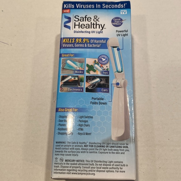 NIB Ontel Safe & Healthy Disinfecting UV Light - Picture 4 of 4